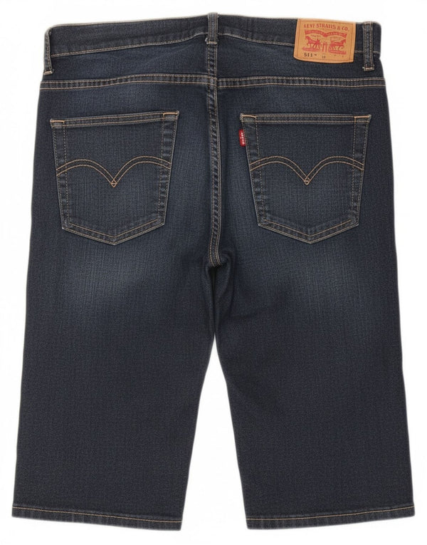 Джинсовые шорты Levi's Boys 511 Slim, 15–16 лет, W30, синий хлопок