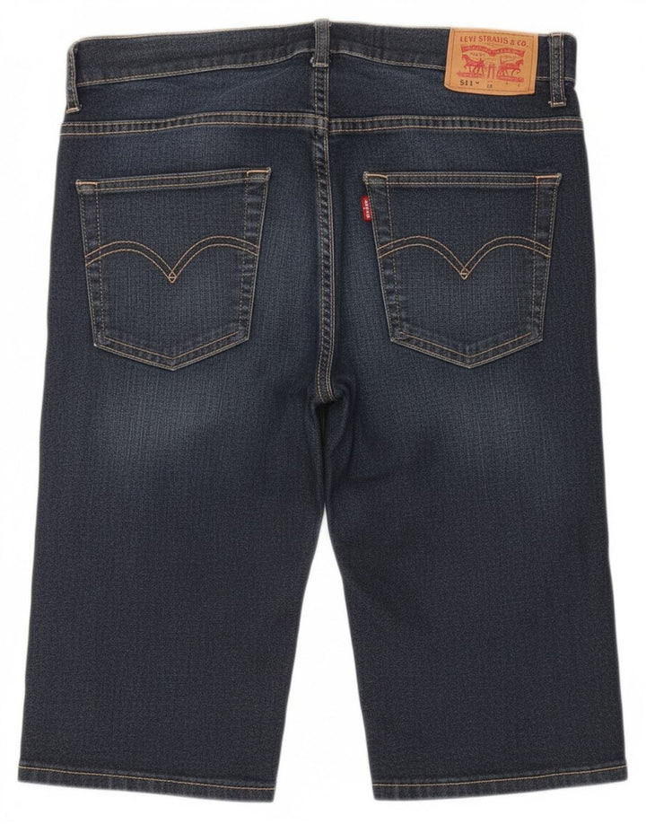 Джинсовые шорты Levi's Boys 511 Slim, 15–16 лет, W30, синий хлопок