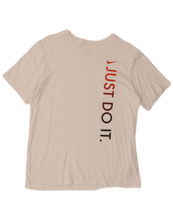 Мужская футболка с рисунком Nike, большой белый хлопок