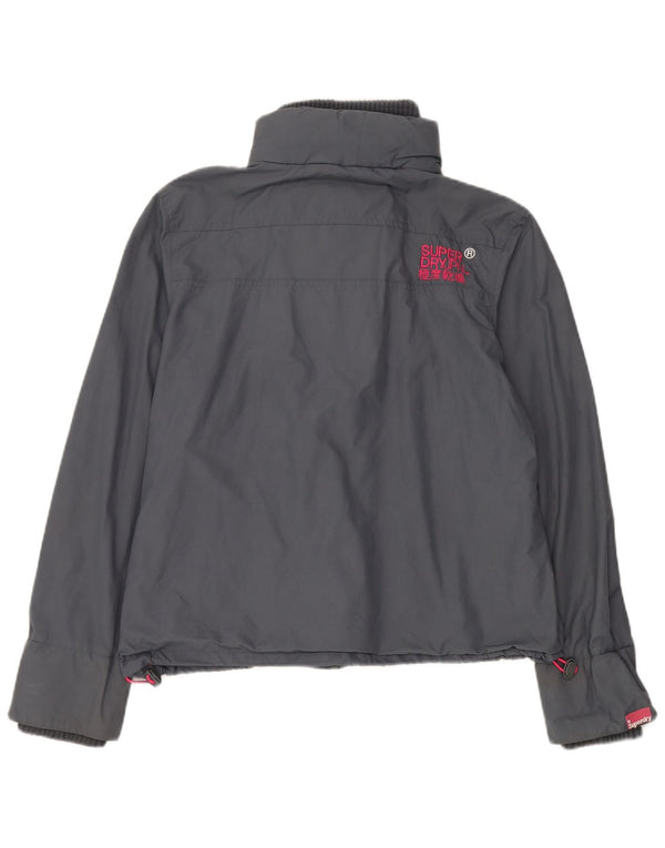 Женская ветровка-дождевик Superdry UK 42 XL Серый нейлон