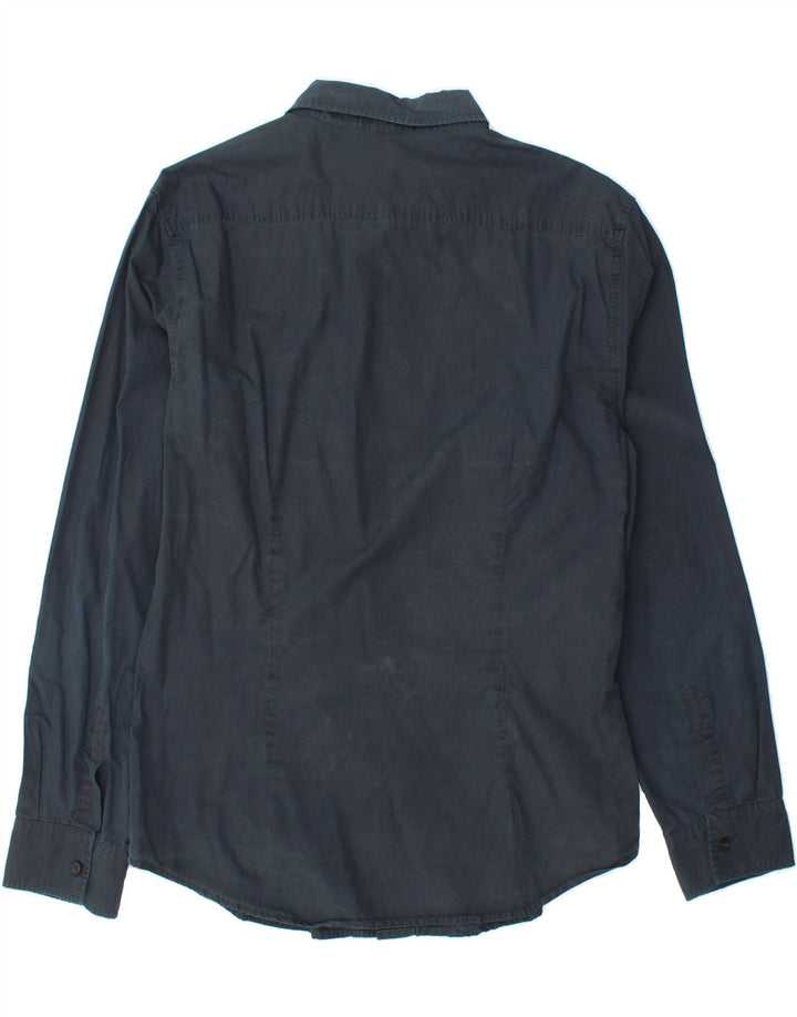 ICEBERG Mens Shirt Medium Navy Blue Vintage Iceberg and Second-Hand Iceberg from Messina Hembry 