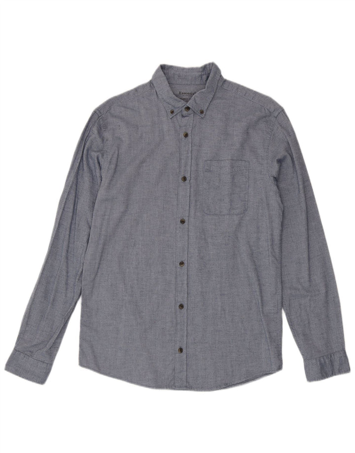 Мужская фланелевая рубашка Jack & Jones, большая синяя хлопковая елочка