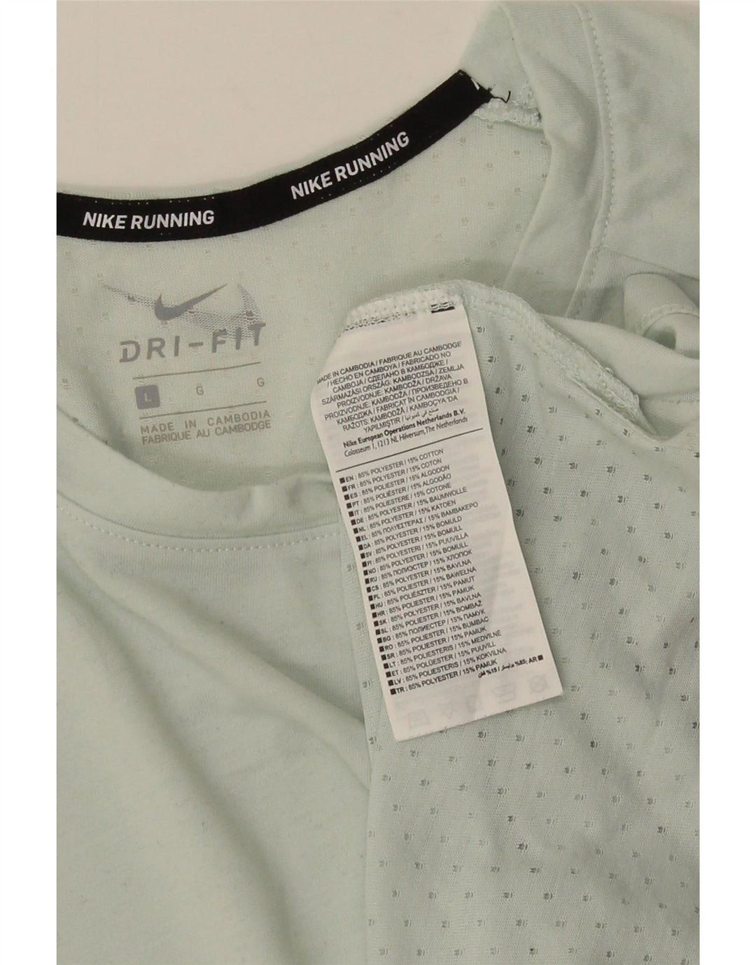 Мужская футболка NIKE Dri Fit, большой зеленый полиэстер