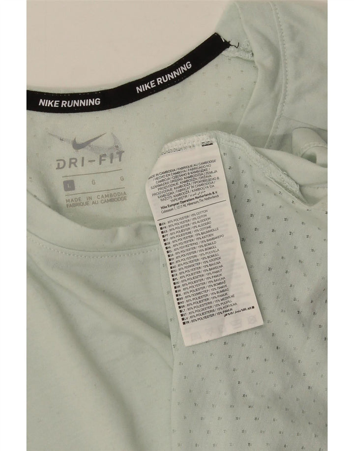 Мужская футболка NIKE Dri Fit, большой зеленый полиэстер
