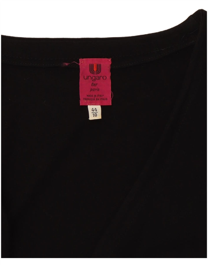 Женское облегающее платье Ungaro UK 10, маленькое черное