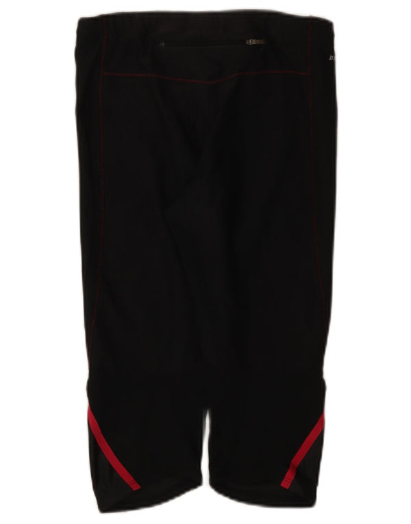 Женские леггинсы-капри Nike Dri Fit UK 10, маленькие черные с цветными блоками