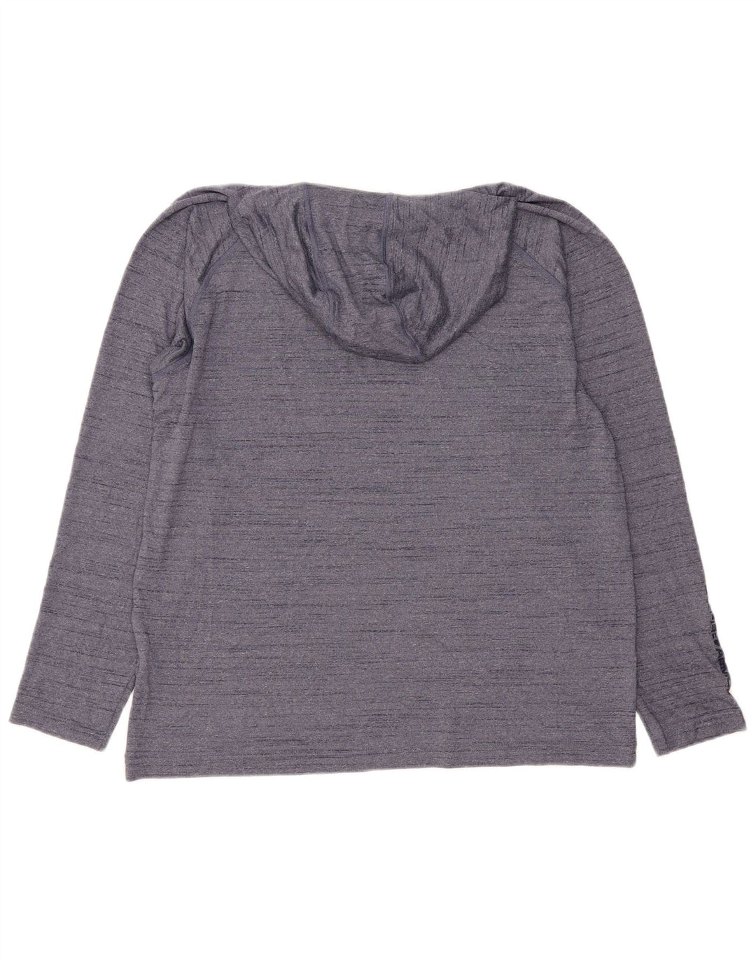 Мужской топ с капюшоном UNDER ARMOR Heat Gear, длинный рукав, большой, темно-синий, в крапинку