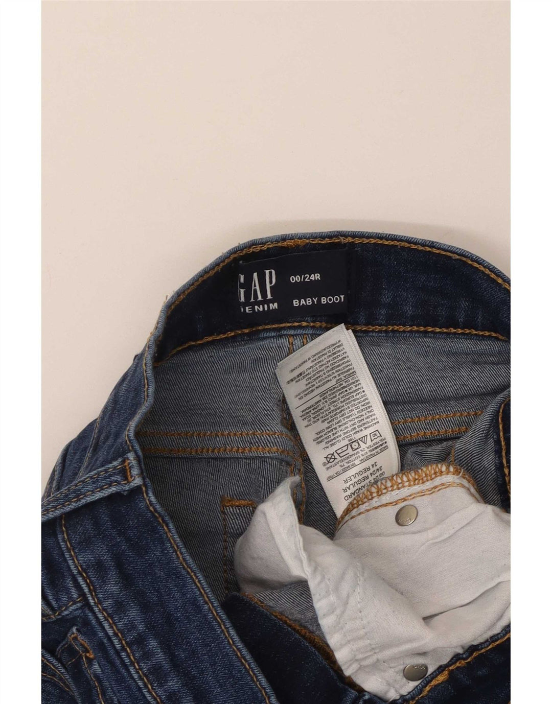 Женские джинсы Bootcut Gap W24 L29, темно-синие, хлопок
