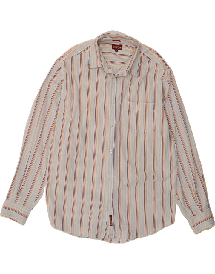 CARRERA Mens Shirt 2XL Multicoloured Pinstripe Cotton Vintage Carrera and Second-Hand Carrera from Messina Hembry 