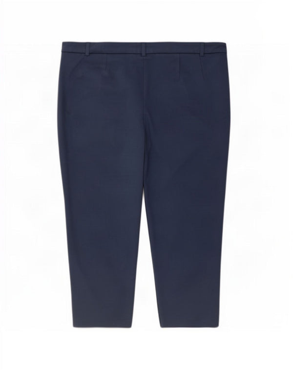 Женские капри Marks & Spencer UK 22 3XL W44 L20 Синие вискозы