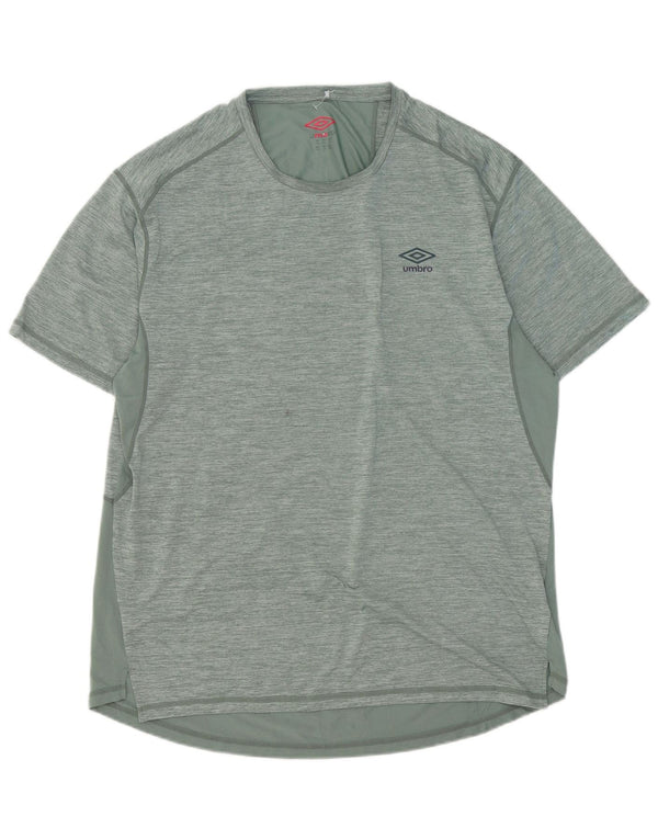 Мужская футболка Umbro Top 2XL зеленая в крапинку из полиэстера