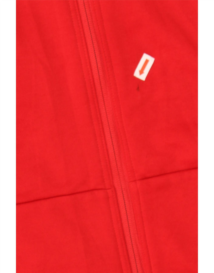 PUMA Mens Graphic Zip Hoodie Sweater Medium Red Polyester Vintage Puma and Second-Hand Puma from Messina Hembry 