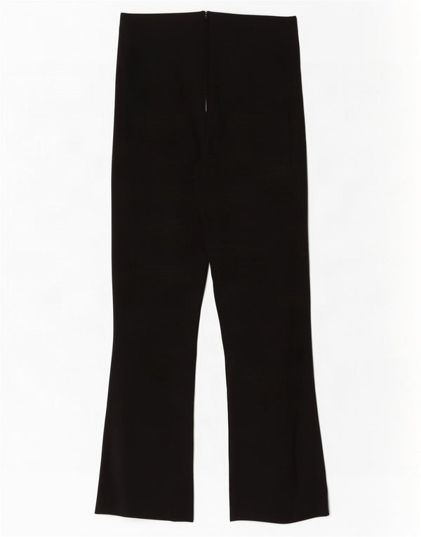 Zara Женские укороченные брюки Bootcut W26 L26 Черные вискоза
