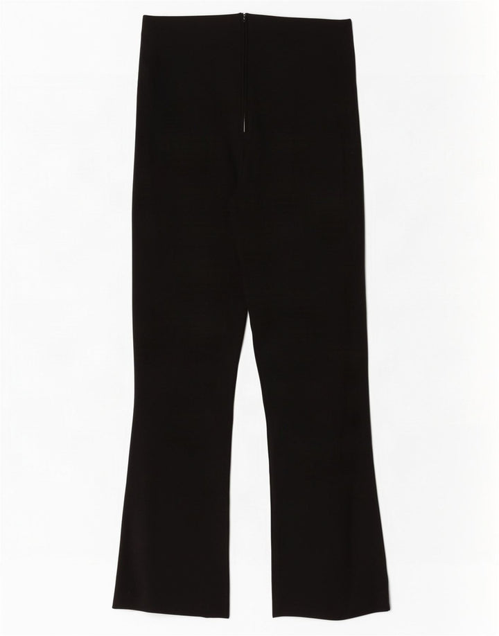 Zara Женские укороченные брюки Bootcut W26 L26 Черные вискоза
