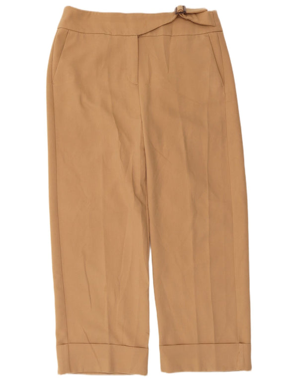 Женские прямые брюки чинос Marks & Spencer UK 14, большие W36 L27, бежевые