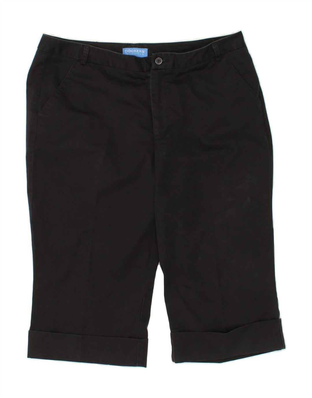 DOCKERS Womens Bermuda Shorts W34 Large  Black Vintage Dockers and Second-Hand Dockers from Messina Hembry 