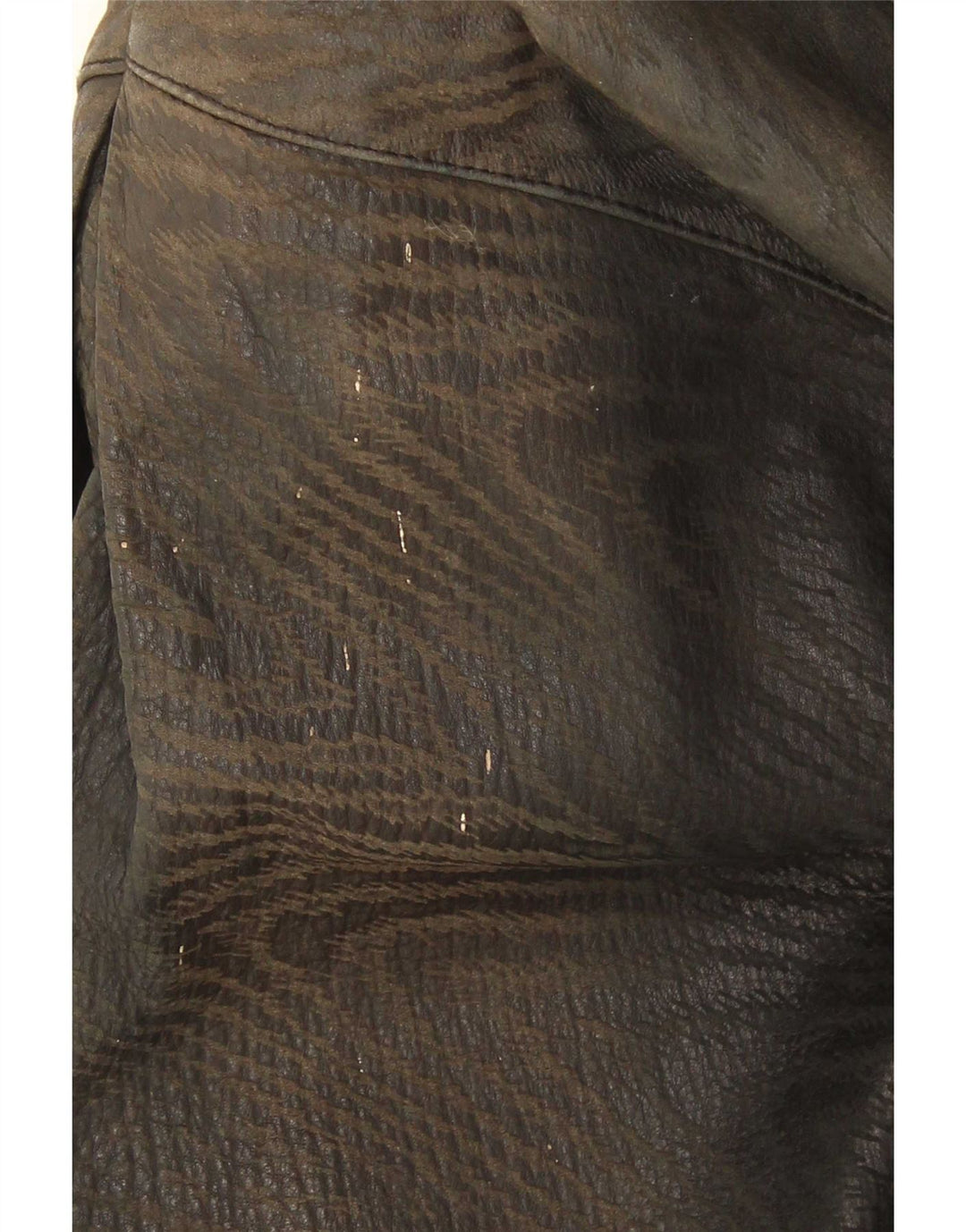 Винтажная женская кожаная куртка UK 18 XL, черная