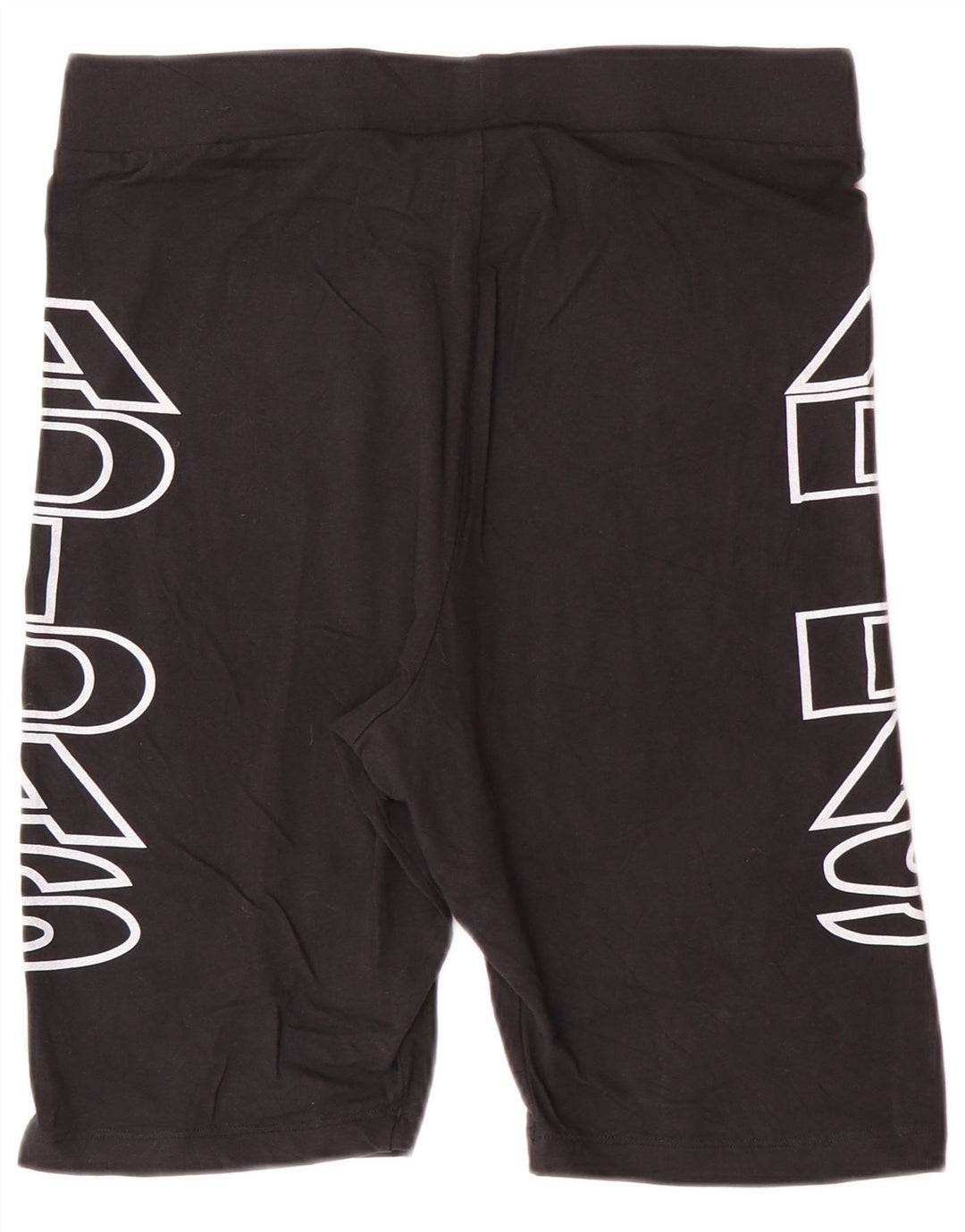 Женские спортивные шорты с графическим рисунком ADIDAS UK 18 XL, черный хлопок