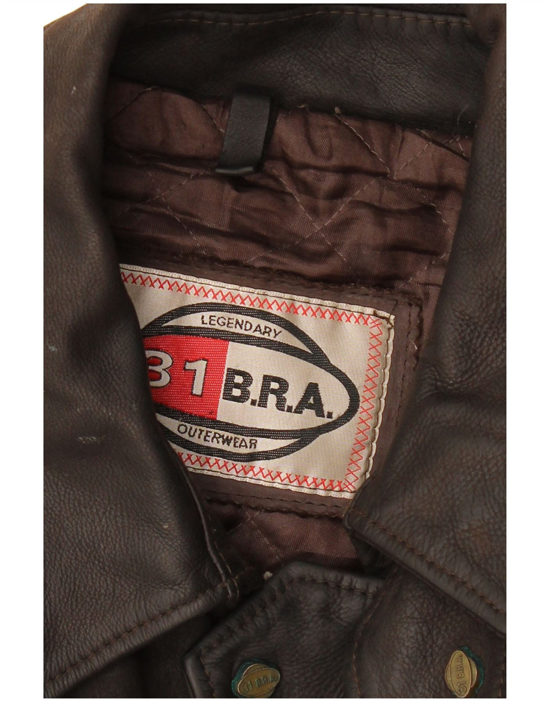Мужская кожаная куртка VINTAGE UK 42 XL коричневая