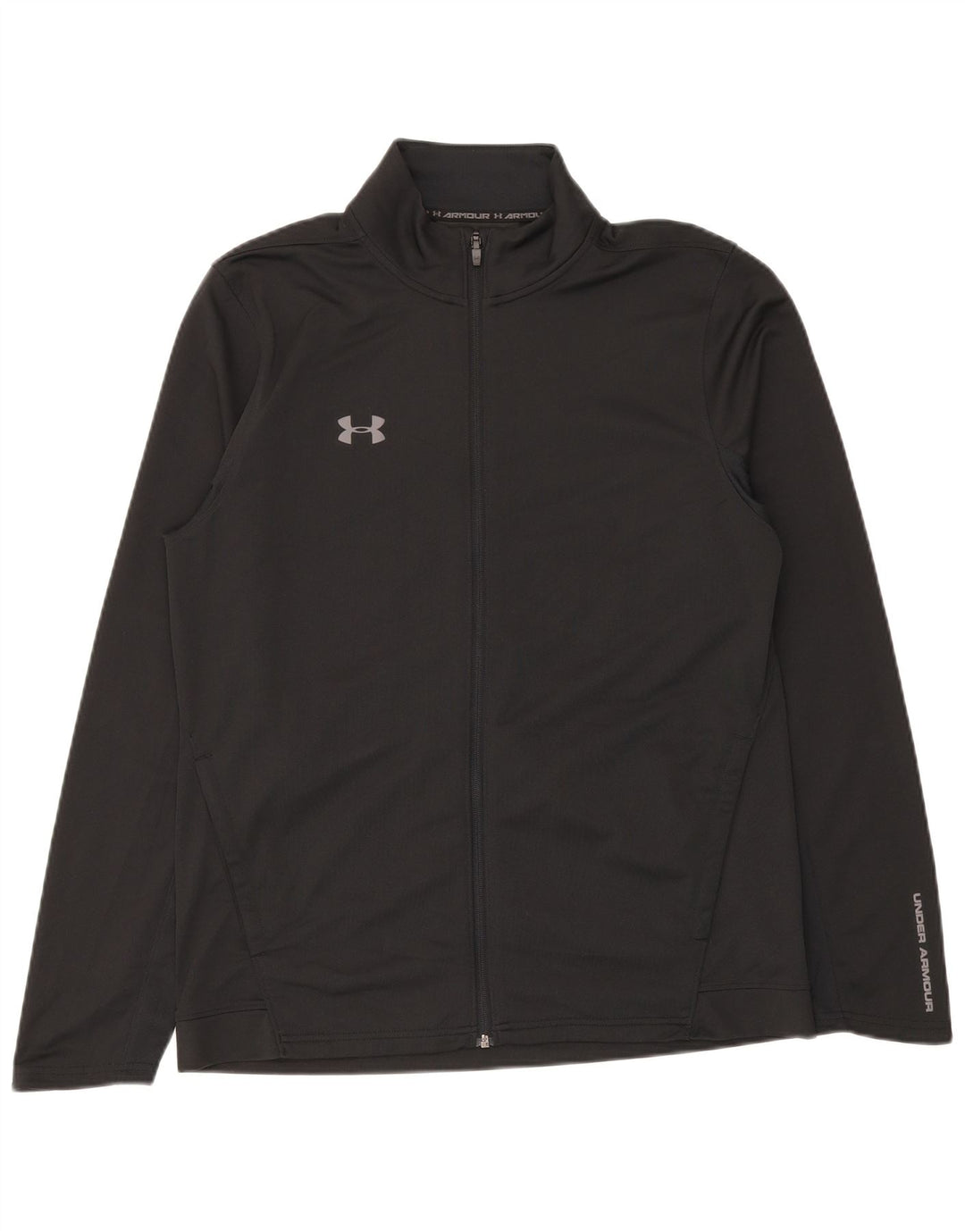 Мужская спортивная куртка Under Armour, большая черная полиэстеровая куртка