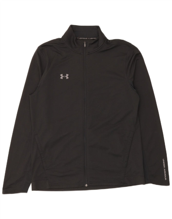 Мужская спортивная куртка Under Armour, большая черная полиэстеровая куртка
