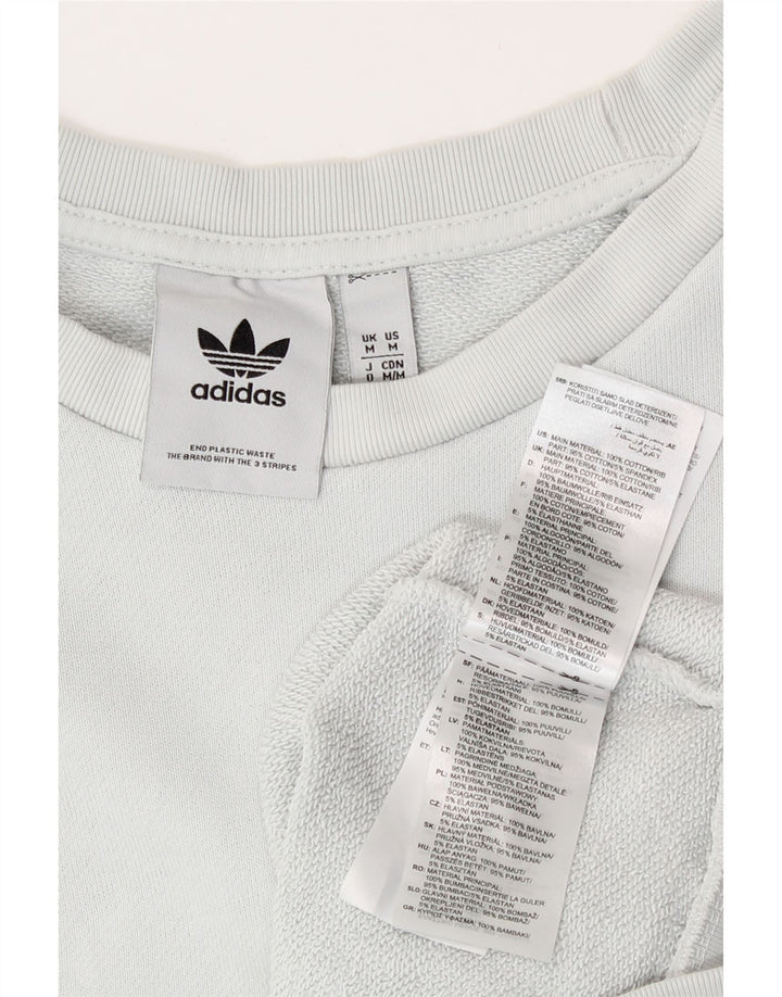 Мужской свитер Adidas, джемпер среднего синего цвета, хлопок