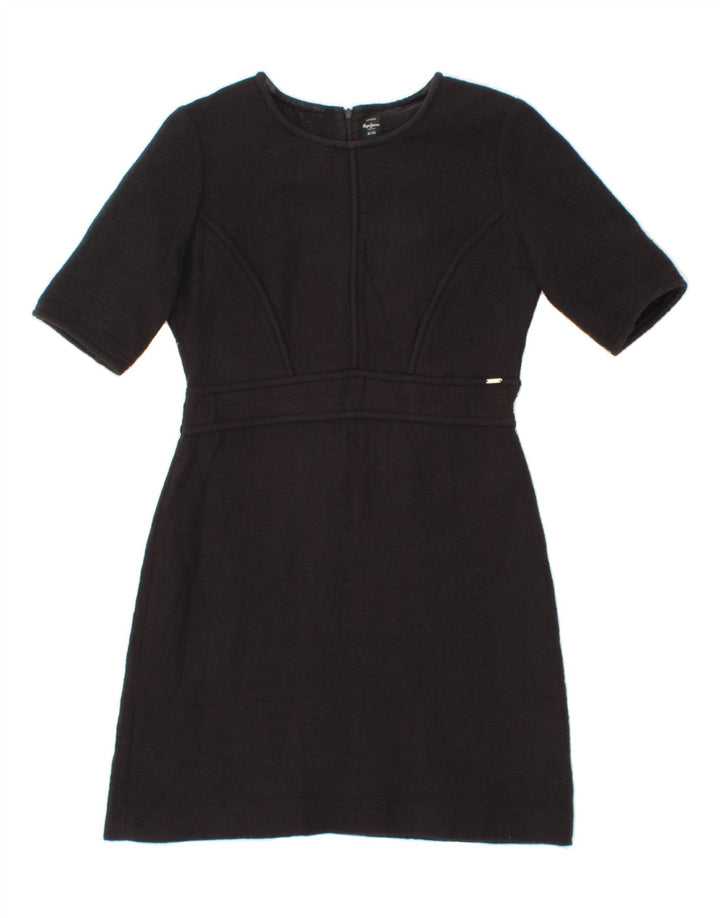 PEPE JEANS Womens Sheath Dress UK 12 Medium Black Cotton Vintage PEPE Jeans and Second-Hand PEPE Jeans from Messina Hembry 