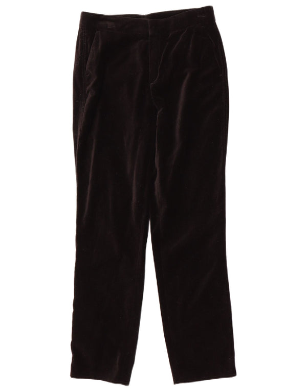 Женские узкие бархатные брюки чинос Massimo Dutti EU 38 Small W28 L28, черные