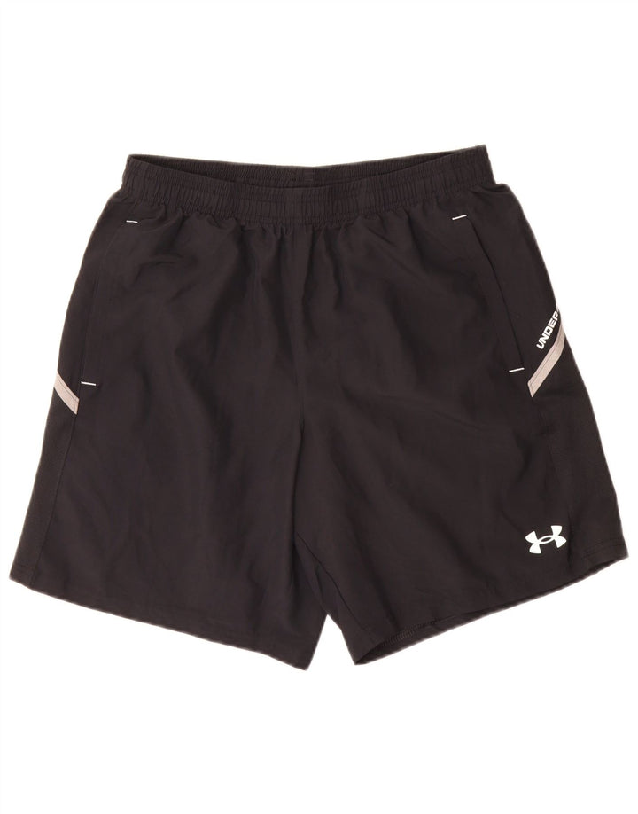Мужские спортивные шорты Under Armour, средний черный полиэстер