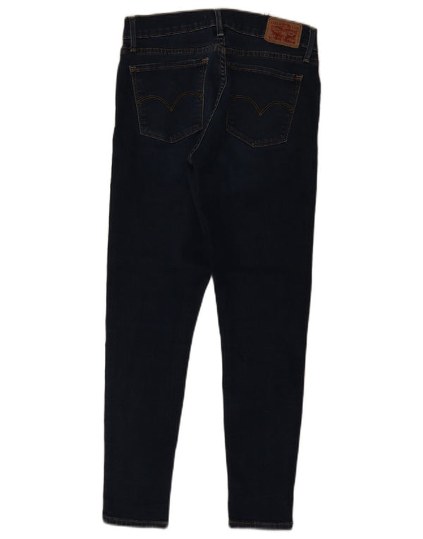 Женские потертые суперскинни Levi's 710 W28 L26 Темно-синие хлопковые джинсы
