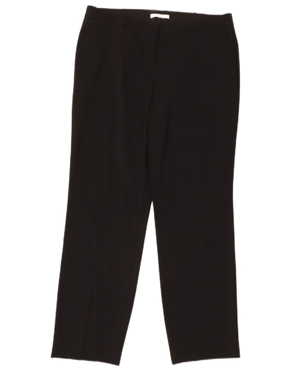 Женские прямые костюмные брюки Hugo Boss W34 L30 черные