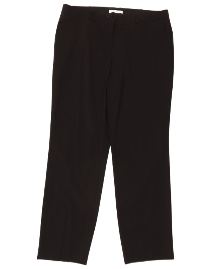 Женские прямые костюмные брюки Hugo Boss W34 L30 черные
