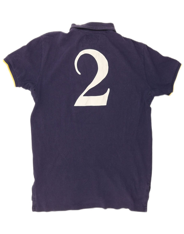 Мужская рубашка поло с рисунком Polo Ralph Lauren, средний темно-синий цвет