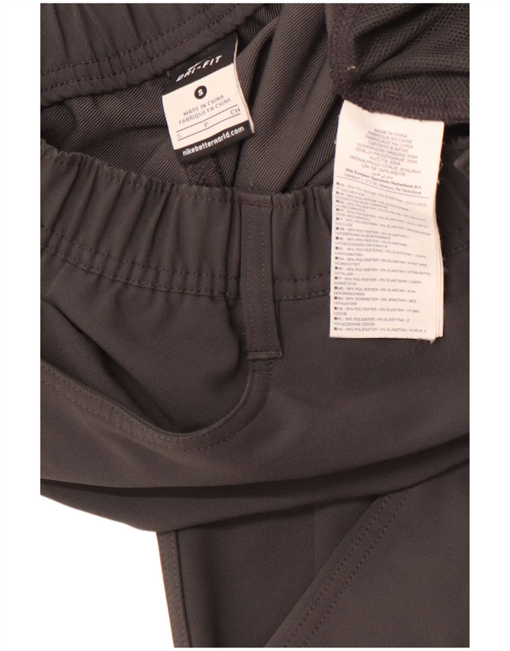 Мужские прямые повседневные брюки NIKE Dri Fit Small W27 L31, серый полиэстер