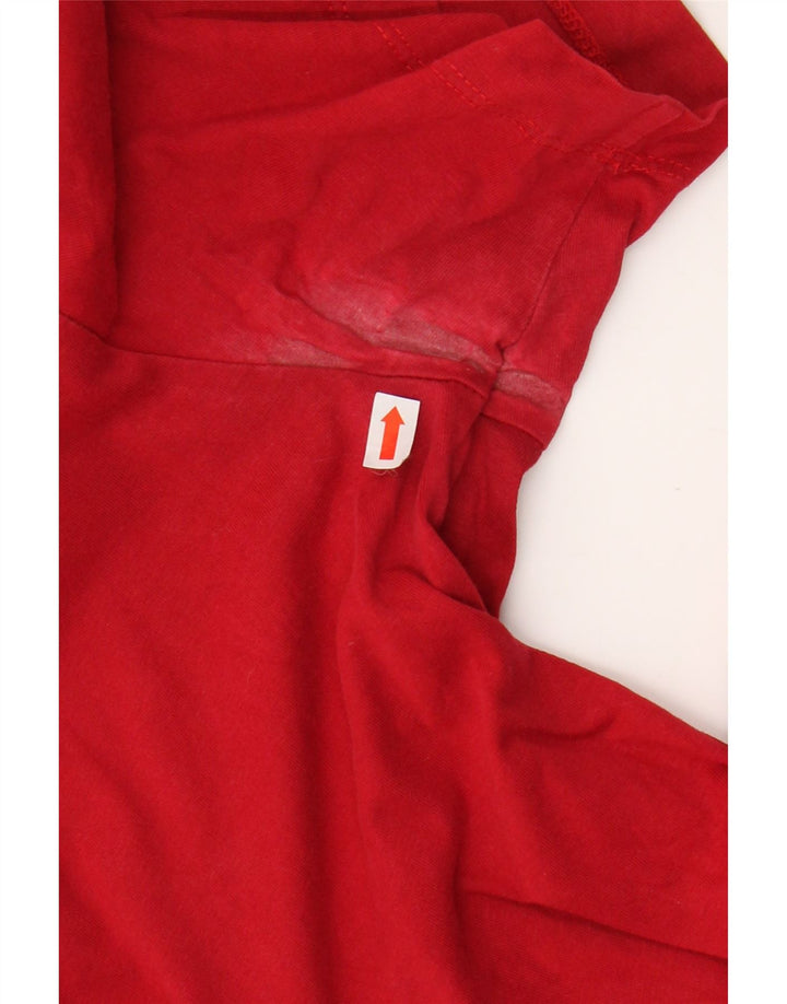 Мужская футболка с рисунком JORDAN, топ среднего красного цвета, хлопок