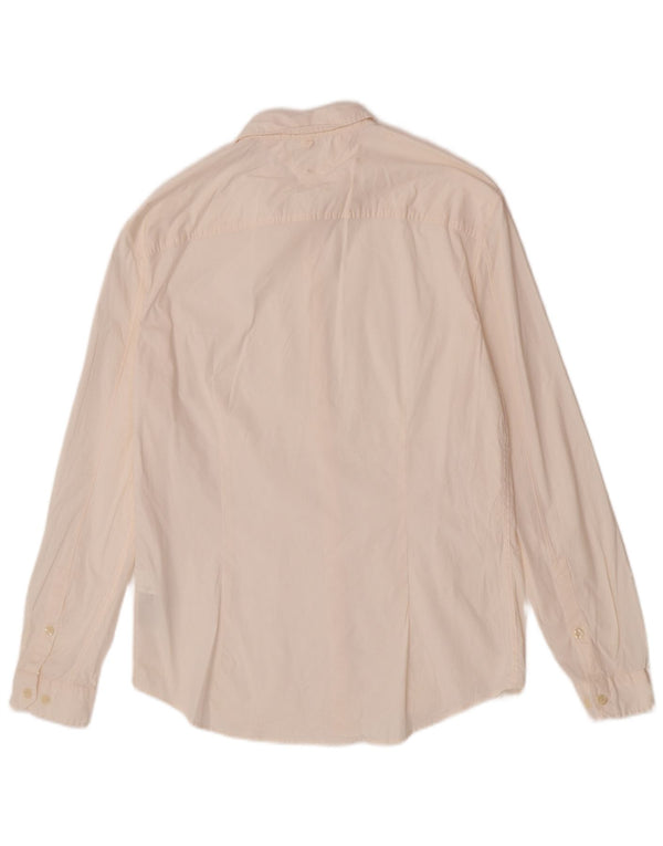 Мужская рубашка узкого кроя Tommy Hilfiger XL из белого хлопка
