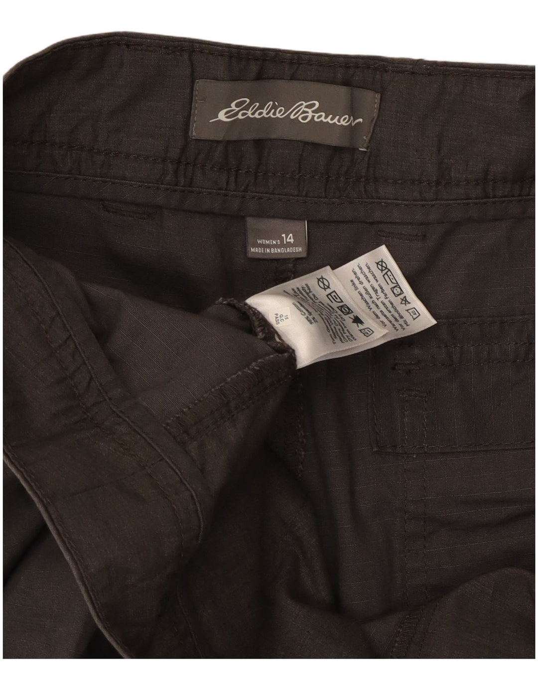Женские прямые капри EDDIE BAUER, США 14, XL, W36, L23, серые