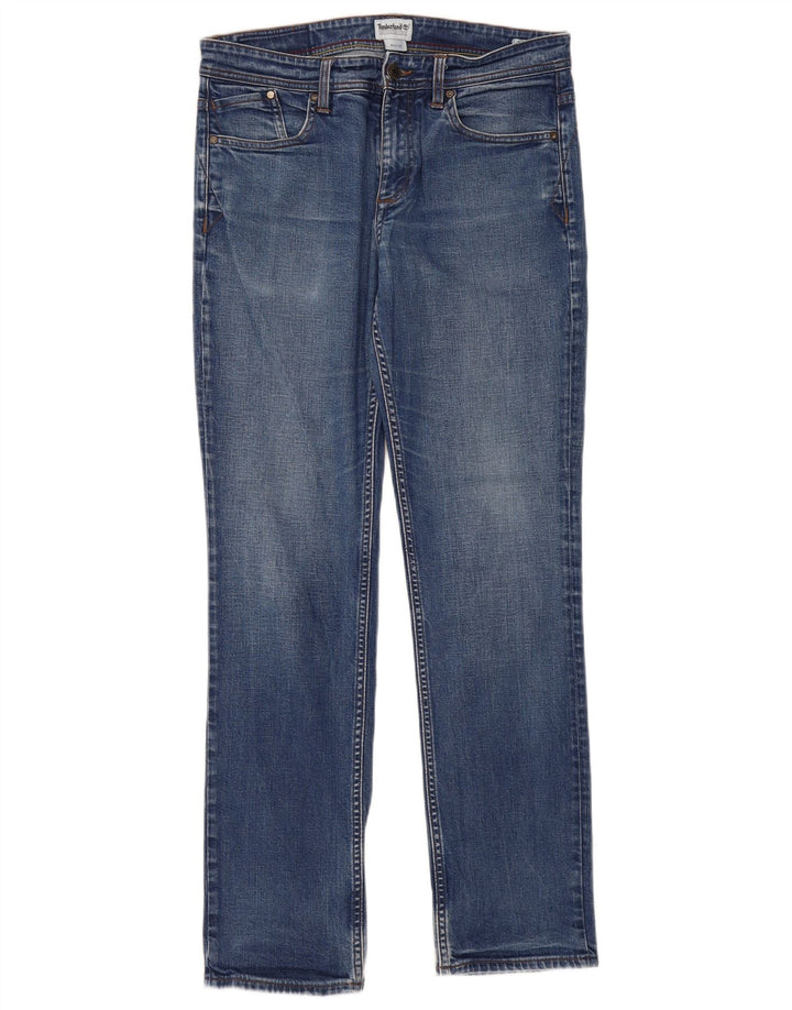 Мужские узкие джинсы Timberland W34 L34 синие, хлопок