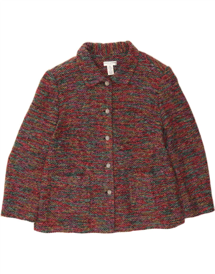 VINTAGE Womens Petites Overcoat UK 18 XL Multicoloured Acrylic Vintage Vintage and Second-Hand Vintage from Messina Hembry 