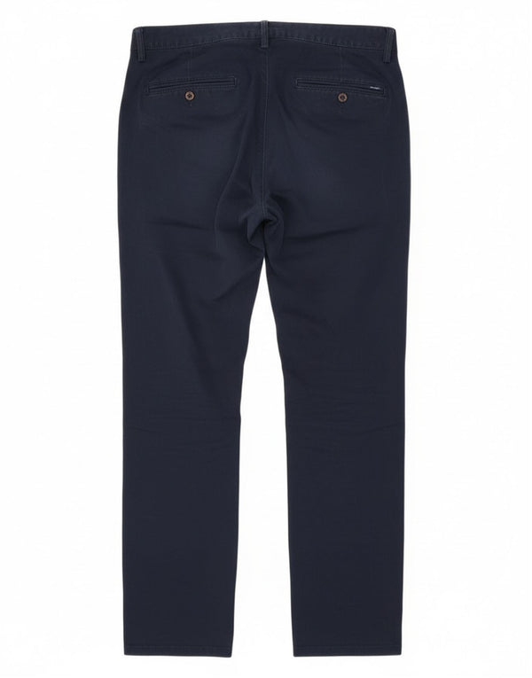 Мужские узкие брюки-чиносы Gant W32 L32, темно-синие, хлопковые