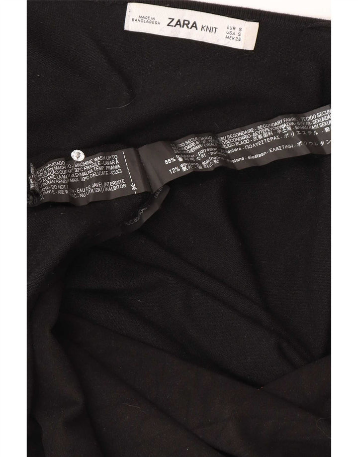 Мужской открытый кардиган Zara UK 10, маленький черный вискоза