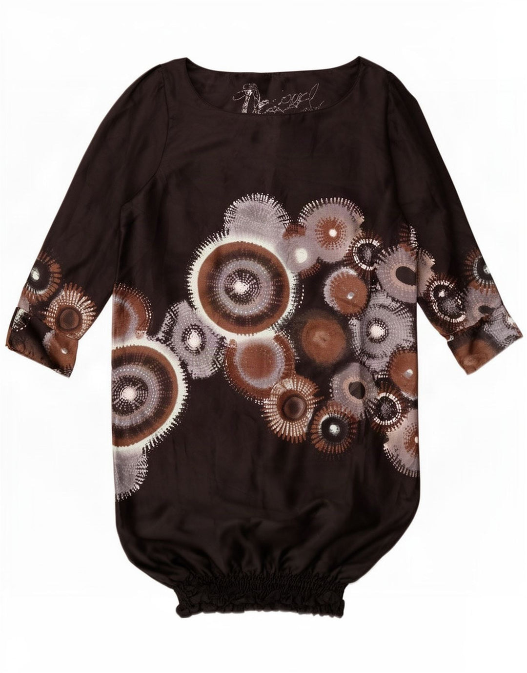 Женское платье Desigual Graphic Bubble, EU 36, маленькое черное с геометрическим рисунком