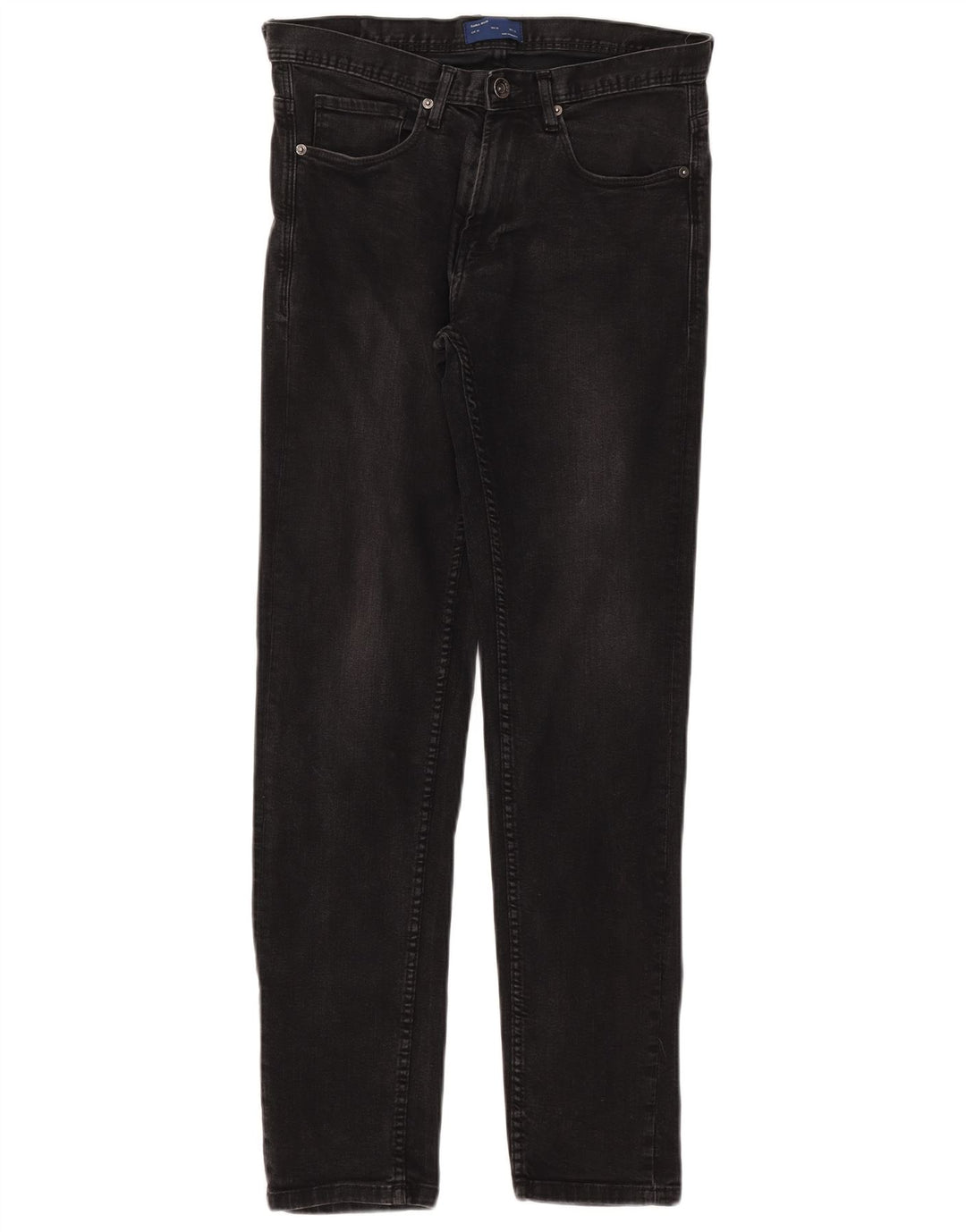 Мужские джинсы узкого кроя Zara EU 38, маленькие W30 L31, черный хлопок