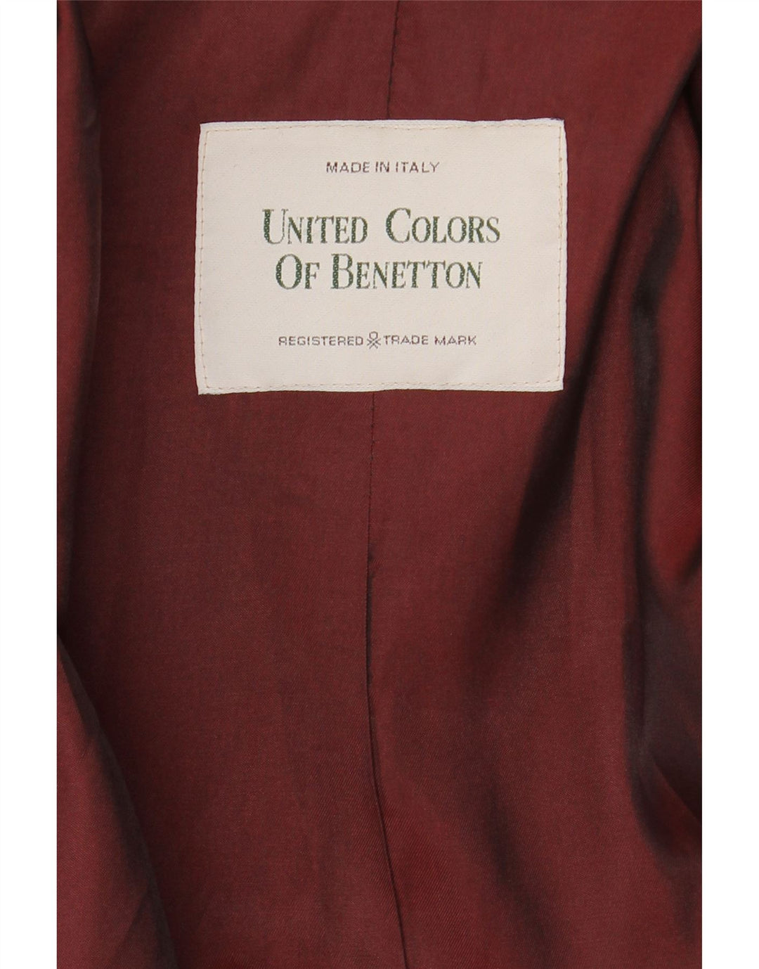 BENETTON Мужское двубортное пальто UK 44 2XL Черный