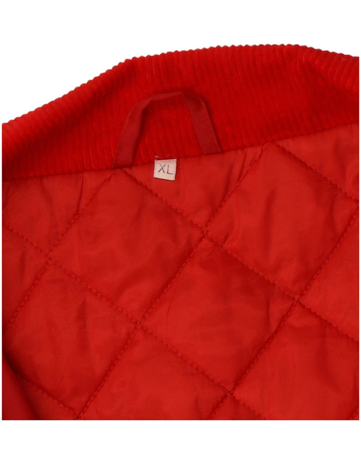 Винтажное мужское пальто UK 42 XL, красное
