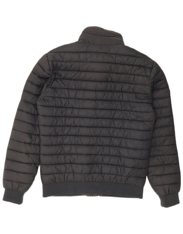 Мужская стеганая куртка Superdry UK 40, большая темно-синяя, нейлон