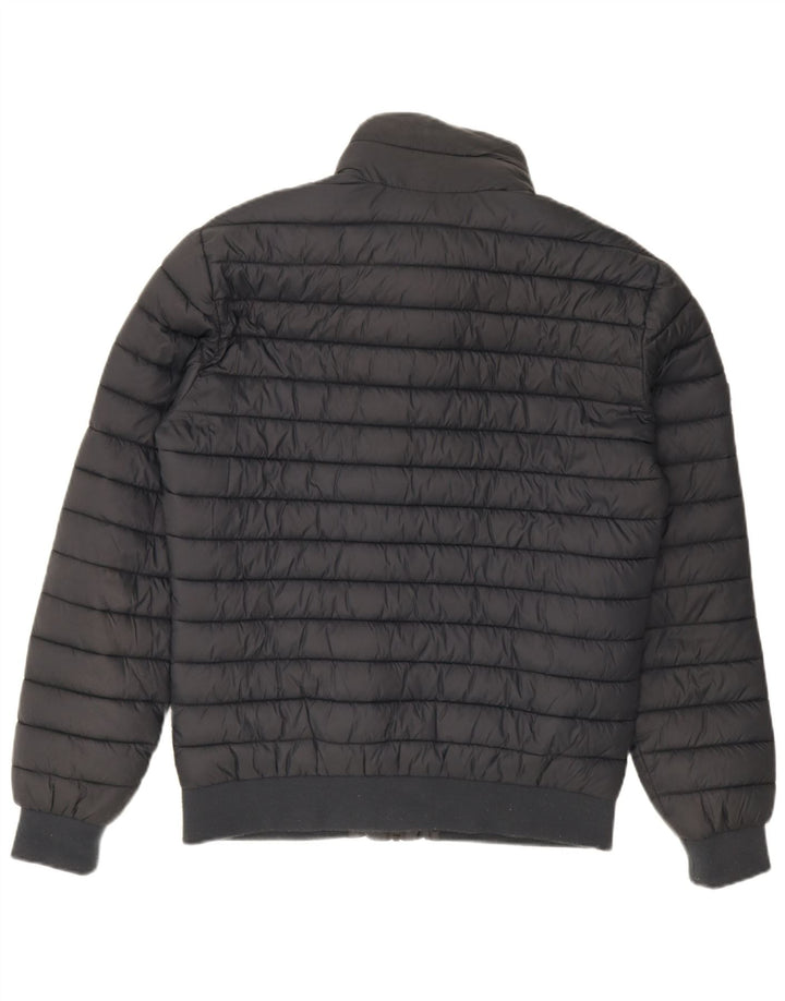 Мужская стеганая куртка Superdry UK 40, большая темно-синяя, нейлон