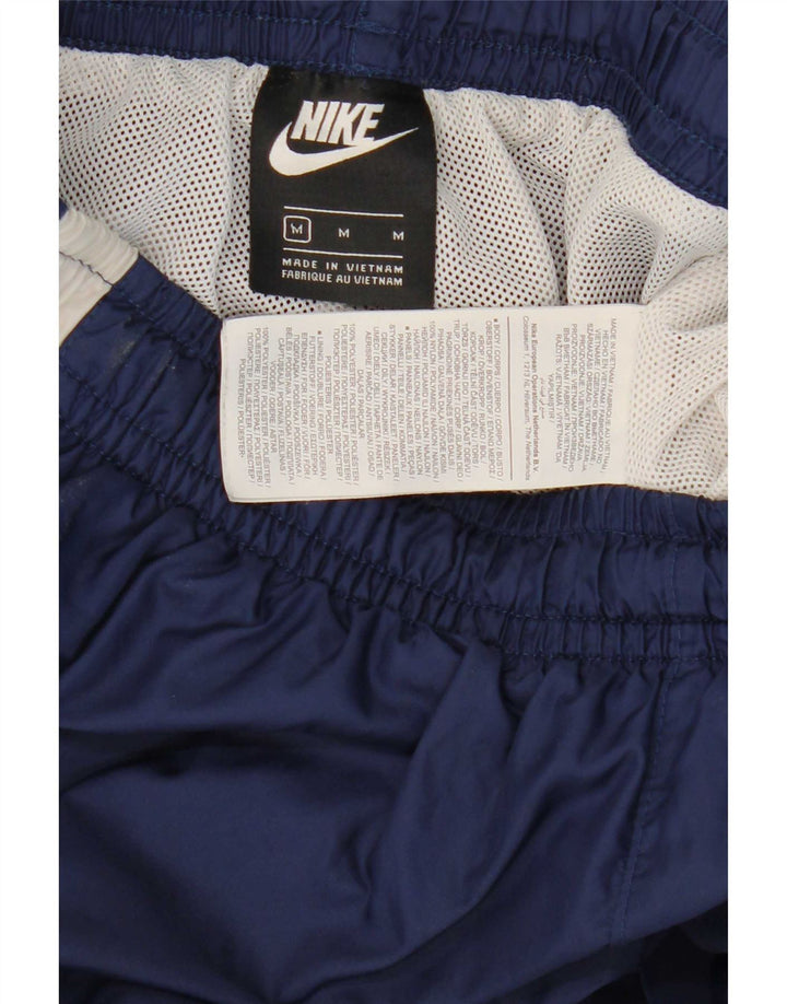 Мужские спортивные брюки Nike, джоггеры, средние, темно-синие, с цветными блоками