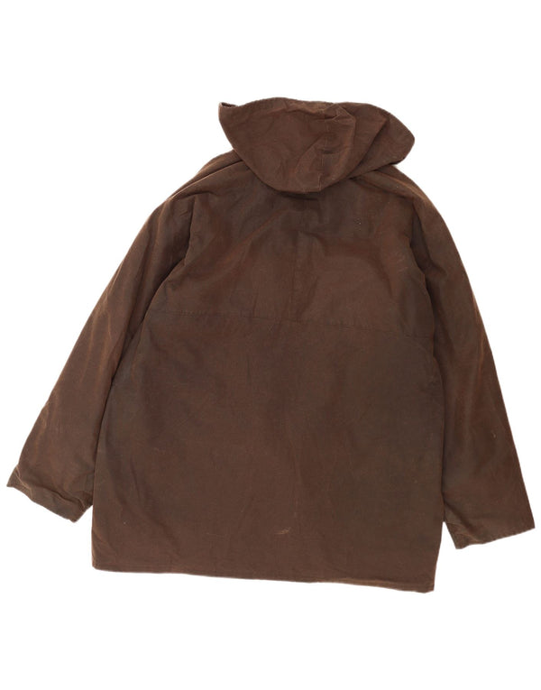Мужская куртка Game Tech Apparel из вощеного хлопка с капюшоном UK 44 2XL Коричневый