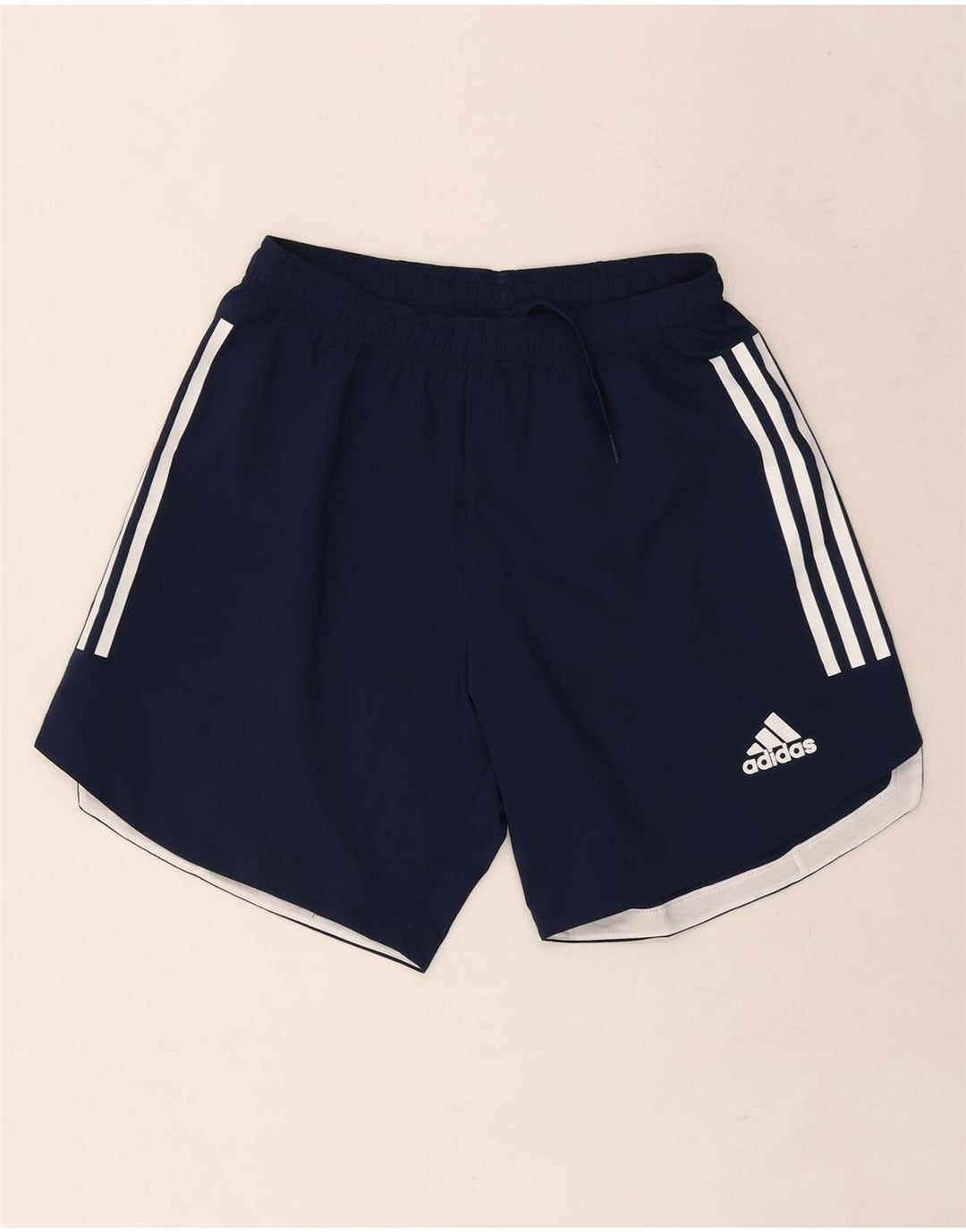 Мужские спортивные шорты Adidas Aeroready среднего размера, темно-синие, полиэстер
